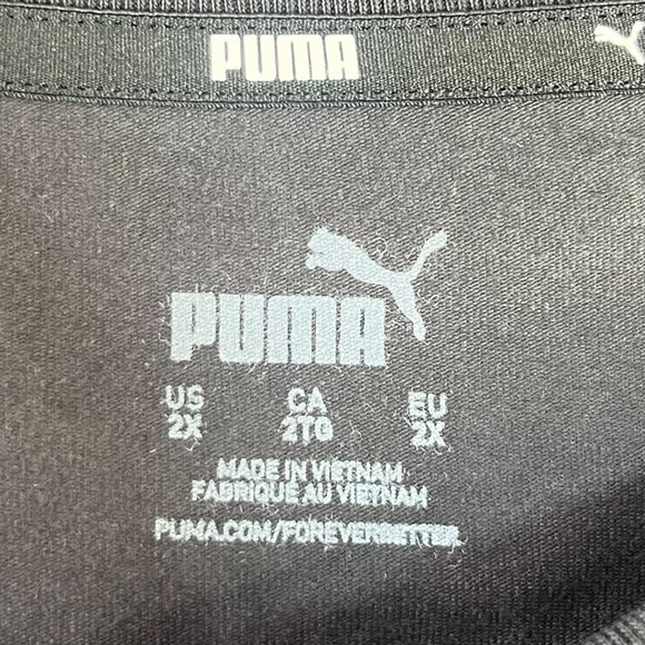 Puma Slim Fit TShirt Womens 2X Black New Casual Wear Athletic Top - Picture 6 of 11